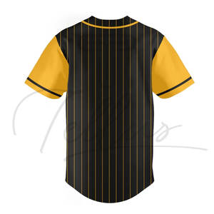 เสื้อเบสบอลพิมพ์ลายแบบซับลิเมชั่นขายส่ง ไซส์ใหญ่ แขนสั้น ระบายอากาศได้ดี ผลิตจากโพลีเอสเตอร์ 100% รับสั่งทำชื่อทีม - Product Image 4