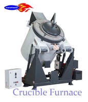 Fourneau à creuset à gaz naturel pour la fusion de la ferraille d'aluminium, la fonte de lingots de coulée sous pression, de 100 à 700 kg par lot