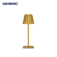 Lampe de table LED rechargeable en métal, commande tactile, 3 couleurs, gradation progressive, sans fil