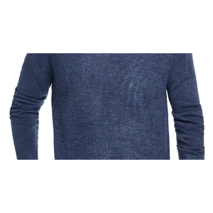 Maglione Vintage Blu 3X in Maglia Waffle per Uomo, Manica Lunga, Caldo, con Motivo Anime, Logo, Bottoni e Stampa, Impermeabile - Product Image 3