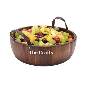 Tazón de Madera para Mezclar Alimentos, Diseño Maravilloso, Forma Redonda, para Servir Ensaladas, Frutas y Otros Alimentos, a un Precio Asequible - Product Image 6