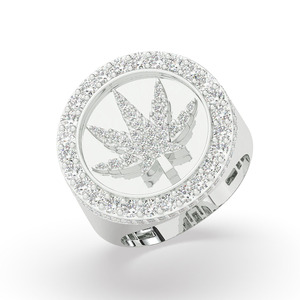 Anillo de Boda de Oro Blanco de 10k para Hombre con Diamantes Naturales de Corte Brillante, el Mejor Anillo de Diamantes para Hombre, Joyería Fina - Product Image 5
