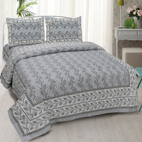 Ensemble de literie imprimé 100% coton avec taie d'oreiller 200TC 90x108 pouces sans Azo, offre spéciale