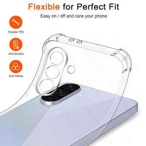 Accessori per Telefoni Cellulari A53 S23 Plus, Custodia Morbida in Silicone TPU Trasparente Antiurto con Supporto Estraibile Integrato - Product Image 3