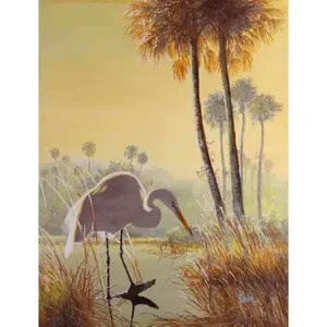 Azulejo de decoración y acento de pájaro de Arte de Robert Binks Lodge - Product Image 1