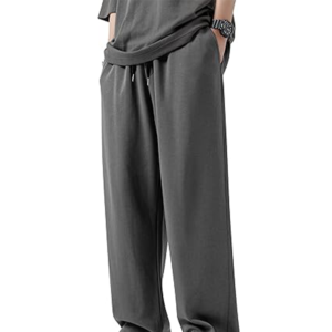 Pantalon de jogging léger pour homme, respirant, séchage rapide, anti-froissement, écologique, fermeture à cordon, décontracté, en coton - Product Image 4