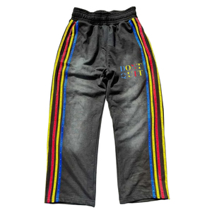 Pantalones de chándal acampanados informales de diseño personalizado para hombre, pantalones de chándal para correr, cintura elástica, pantalones de chándal Acampanados para hombre - Product Image 1