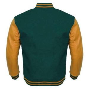 Bordado Varsity Jacket Nueva colección de Letterman Baseball Varsity Chaquetas Manga de cuero CollegeBaseballjacket para hombres - Product Image 2