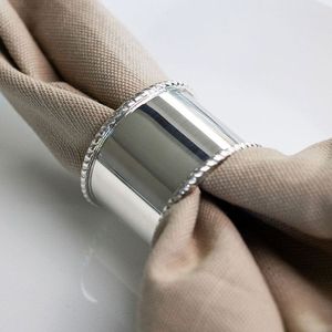 Modern sleek <b>matte</b> black metal napkin ring for contemporary dining parties luxury wedding events or restaurant <b>table</b> decor - Product Image 2