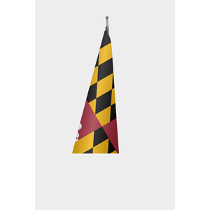 Maryland Custom Indoor <b>Flag</b> 3x5ft Digital Printing Aluminum <b>Pole</b> Pennant Cotton/Polyester Cloth - Product Image 3