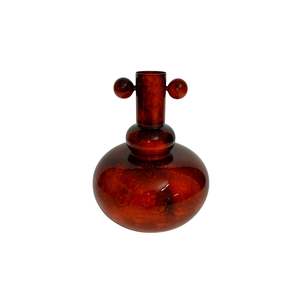 Jarrón de Cerámica Azul Oscuro Martillado Personalizado al por Mayor - Maceta Decorativa de Alto Brillo para Sala de Estar, Jarrones Elegantes con Textura Acanalada - Product Image 2