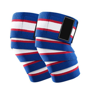 Enveloppe de genou de soutien élastique de meilleure qualité pour Fitness haltérophilie Powerlifting Gym Workouts Confortable Cotton Blend Material - Product Image 3