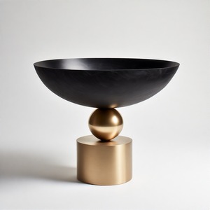 Bol de table en or CrownRoot bol de service en forme ronde personnalisée pour la décoration de service de mariage d'hôtel à la maison - Product Image 4