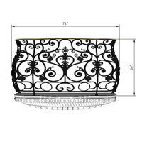 Options de balustrades de balcon en fer forgé élégantes offrant une élégance moderne, une durabilité supérieure, un entretien facile, garantie 1 an, Villa TTD