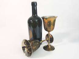 Designer Brass <b>Wine</b> <b>Goblet</b> Handmade Engraved Chalice Vintage Metal Cup Classic Drinking Glass Elegant Barware Wedding Gift Decor - Product Image 2