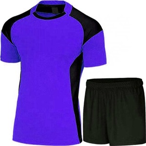 Conjunto de uniformes de rugby de poliéster de alta calidad Nombre del equipo personalizado Nuevos diseños para adultos Ropa deportiva para partidos de rugby - Product Image 2