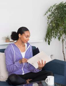 Veste à capuche élégante et légère à fermeture éclair, manches longues, en coton, polyester, délicate, pour femmes - Product Image 3