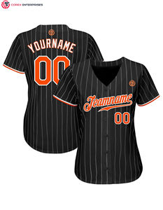 Maillot de baseball à rayures personnalisées Chemises de softball à rayures personnalisées Uniforme sportif à sublimation pour hommes femmes jeunes adultes - Product Image 1