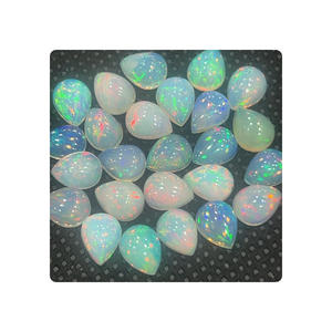 Ethiopian <b>Opal</b> 7x9mm Pear Cabochon Gemstone DIY Jewelry Charms India - Product Image 1