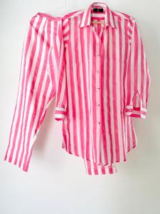 Conjunto Coordinado Marsala Poppy con Estampado Blockprint para Mujer, Vestido Informal de Algodón Indio con Cuello Cerrado, Fabricante Exportador de Jeans - Product Image 5