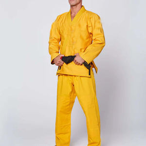 Uniformes de karaté 100% tissu extensible en coton garde le corps au frais et au sec pendant les entraînements doux au toucher coutures solides Jiu Jitsu Kimono Gi - Product Image 1