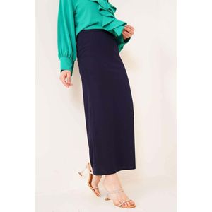 Scuba Pencil Falda Azul Marino - Product Image 3