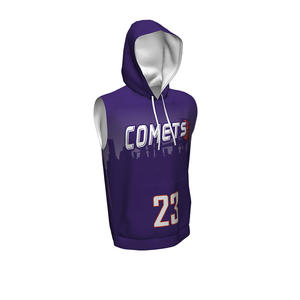 Custom Vintage Style <b>Sleeveless</b> Hoodie Embroidered Logo Regular Fit Anti-Wrinkle Comfort Zipper Design Winter Crop Length Jacket - Product Image 1