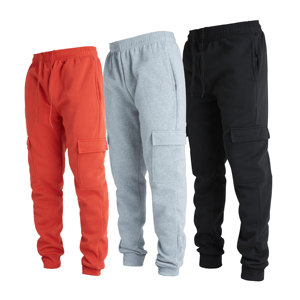 Hot Selling Mens Lightweight Sweatpants Fleece Cotton Drawstring Fitness Cargo Joggers for Men with Pockets - Product Image 1