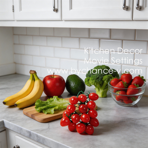 Bouquet réaliste de tomates cerises en plastique pour décoration de cuisine et arrangements floraux Fruits artificiels pour la décoration de la maison - Product Image 2