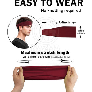 Nouveau design 2026 – Bandeau de sport unisexe léger et écologique en Spandex/Coton, fabriqué au Pakistan - Product Image 5