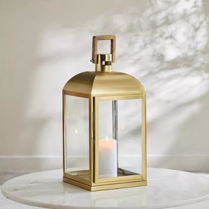 Lanternes en fonte d'aluminium de conception à la mode enduites noires pour la maison et les lanternes de bougie de décoration d'éclairage de table de mariage - Product Image 5
