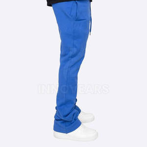 Pantalones de chándal acampanados informales de secado rápido para hombre, ropa de algodón sostenible - Product Image 5