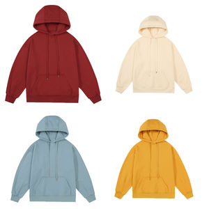 Sudadera con capucha unisex de moda americana, holgada, estilo oversize, informal urbana, gruesa, con hombros caídos, para hombre - Product Image 1