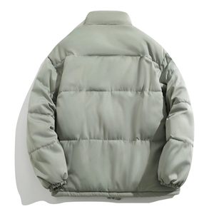 Manteau d'hiver pour homme, épais, imperméable, coupe-vent, respirant, pliable, chaud, rembourré en coton, veste matelassée avec logo sur le devant - Product Image 5