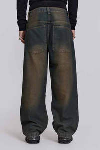 <b>Jeans</b> <b>High</b> Quality Denim <b>Jeans</b> Pants Streetwear Retro Loose Trousers Baggy <b>Jeans</b> for Men - Product Image 3