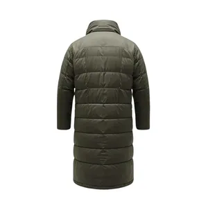 เสื้อแจ็คเก็ตพัฟเฟอร์สีเขียวมะกอกแบบยาว  บุผ้านวมสำหรับฤดูหนาว - Product Image 3