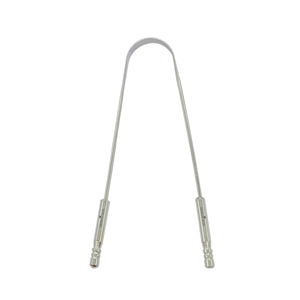 Raspador de lengua en forma de U de acero inoxidable 304 de fabricación india original, herramienta para el cuidado de los dientes orales, alivio del mal aliento, aliento fresco Oral - Product Image 1