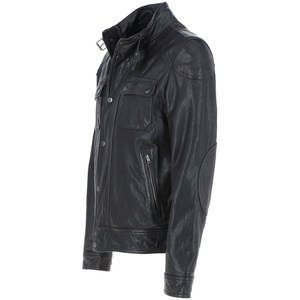 Blouson de motard pour homme en tissu doux, coupe confortable, logo personnalisé disponible pour le streetwear, les sorties quotidiennes, les voyages et un look décontracté au quotidien - Product Image 5