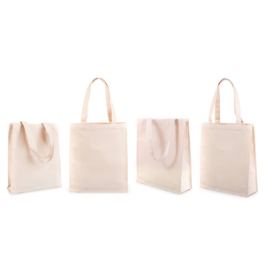 Sacs fourre-tout en coton personnalisés par sublimation |   Sacs de courses réutilisables avec poignées en ruban et en corde, logo en lin, produits promotionnels OEM en vrac - Product Image 2