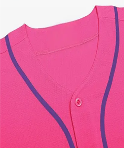 เสื้อเบสบอลปักโลโก้ผ้าฝ้ายซับลิเมชันสำหรับเครื่องแบบเบสบอลซอฟต์บอล - Product Image 3