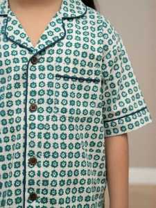 Conjunto de pijamas con estampado personalizado de primavera para niña, camisa de manga larga, pantalones, conjuntos de 2 piezas, pijamas cómodos al por mayor, ropa de dormir - Product Image 5