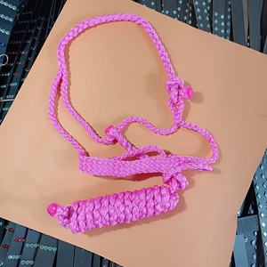 Beaded Hand Tooled <b>Rope</b> Halter Horse Designer <b>Lead</b> Equestrian Equipment Products Horse Customized Logo in Cheap Price - Product Image 4