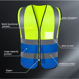 Gran oferta de ropa de seguridad, chaleco de seguridad ligero, diseño único, seguridad para ropa de trabajo, construcción al aire libre, chaleco de alta visibilidad - Product Image 5