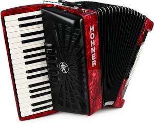 MEJORES VENTAS 100% Nuevo Acordeón Hohner Bravo III 72 con Fuelle Azul Negro - Product Image 3