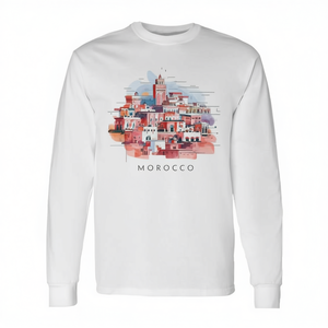 T-Shirt a Maniche Lunghe Vintage Souvenir del Marocco - Categoria Promozionale - Product Image 2