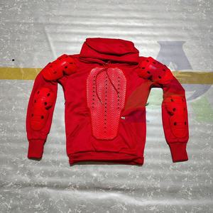 Veste à capuche de moto rouge de niveau 2 certifiée CE 100% coton blindé Biker Safety Windproof Plus Size Riding Protection - Product Image 5