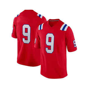 Maillot de football vintage américain sur mesure, style France, en maille tricotée oversize, col en V, coupe courte et ample, pour homme - Product Image 4