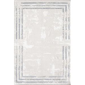 Alfombra turca de lujo hecha a máquina, modelo Inci Diamond Grey, premium para sala de estar, del fabricante de Gaziantep. - Product Image 1