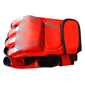 Custom Logo Half-Finger <b>Boxing</b> <b>and</b> MMA <b>Gloves</b> Solid Color Leather <b>Martial</b> <b>Arts</b> Wear at Reasonable Prices - Product Image 4