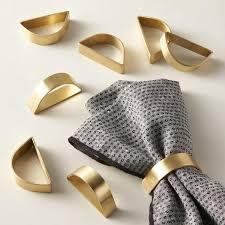 Luxury Gold Brass Napkin Ring Holder Customized Logo Trending Design for Home Wedding <b>Party</b> <b>Table</b> Decorative <b>Party</b> Use - Product Image 6